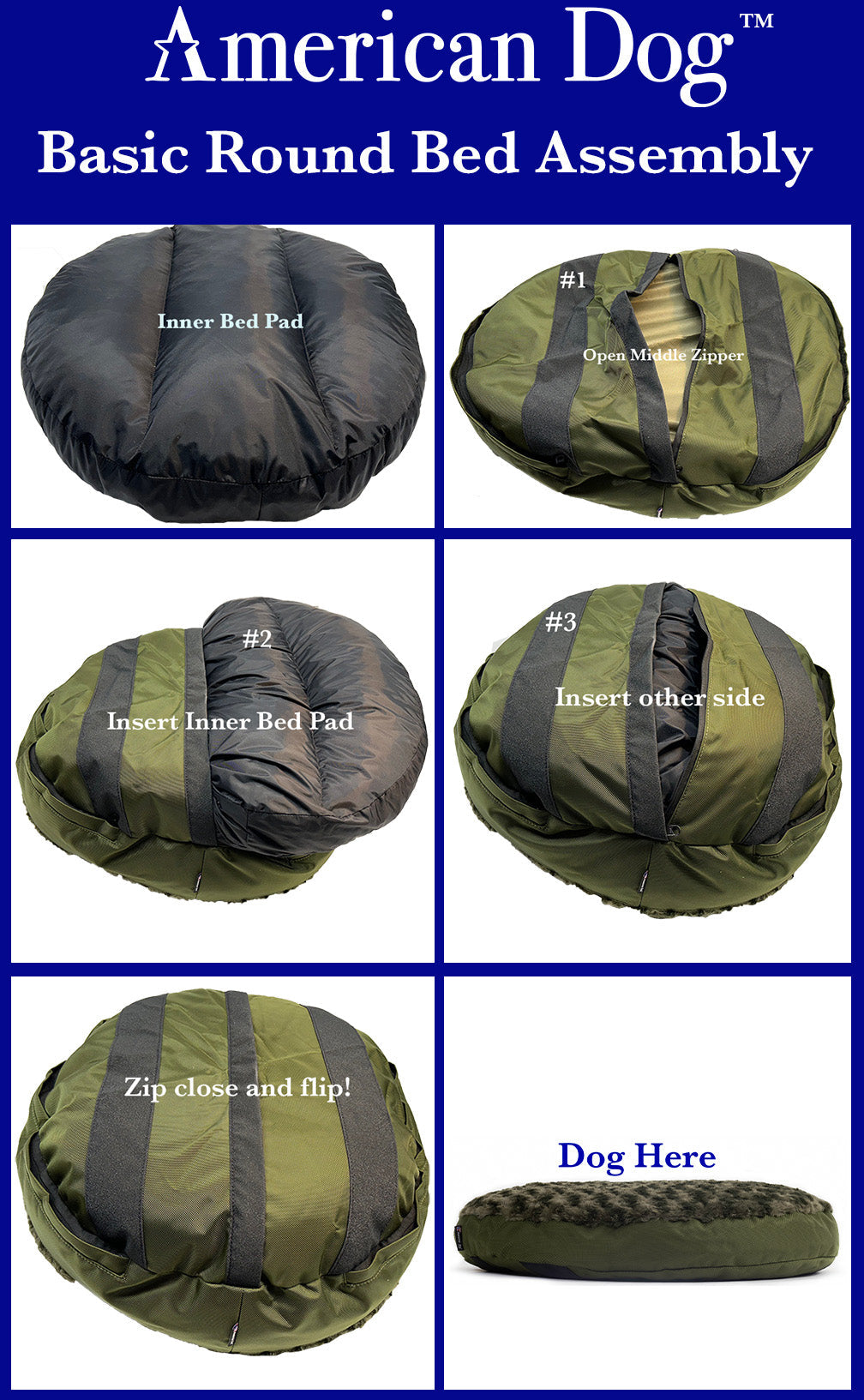 Round Furvana™ Dog Bed
